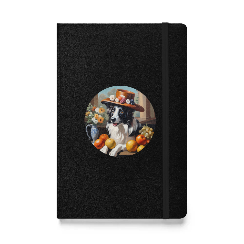 PugMug Custom Border Collie Hardcover Bound Notebook