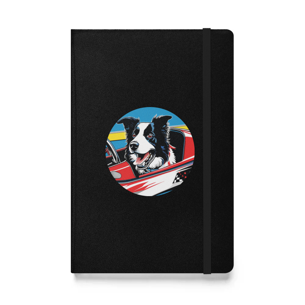 PugMug Custom Border Collie Hardcover Bound Notebook