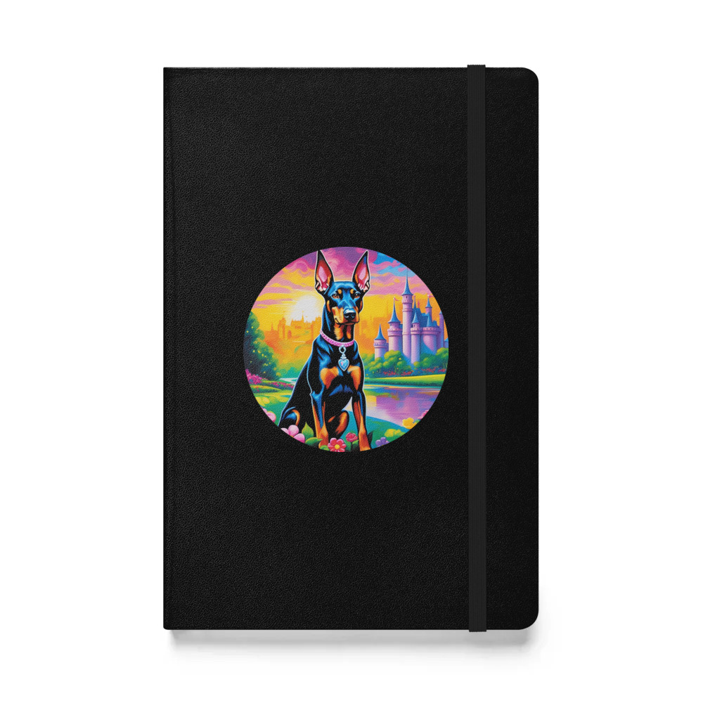 PugMug Custom Doberman Pinscher Hardcover Bound Notebook