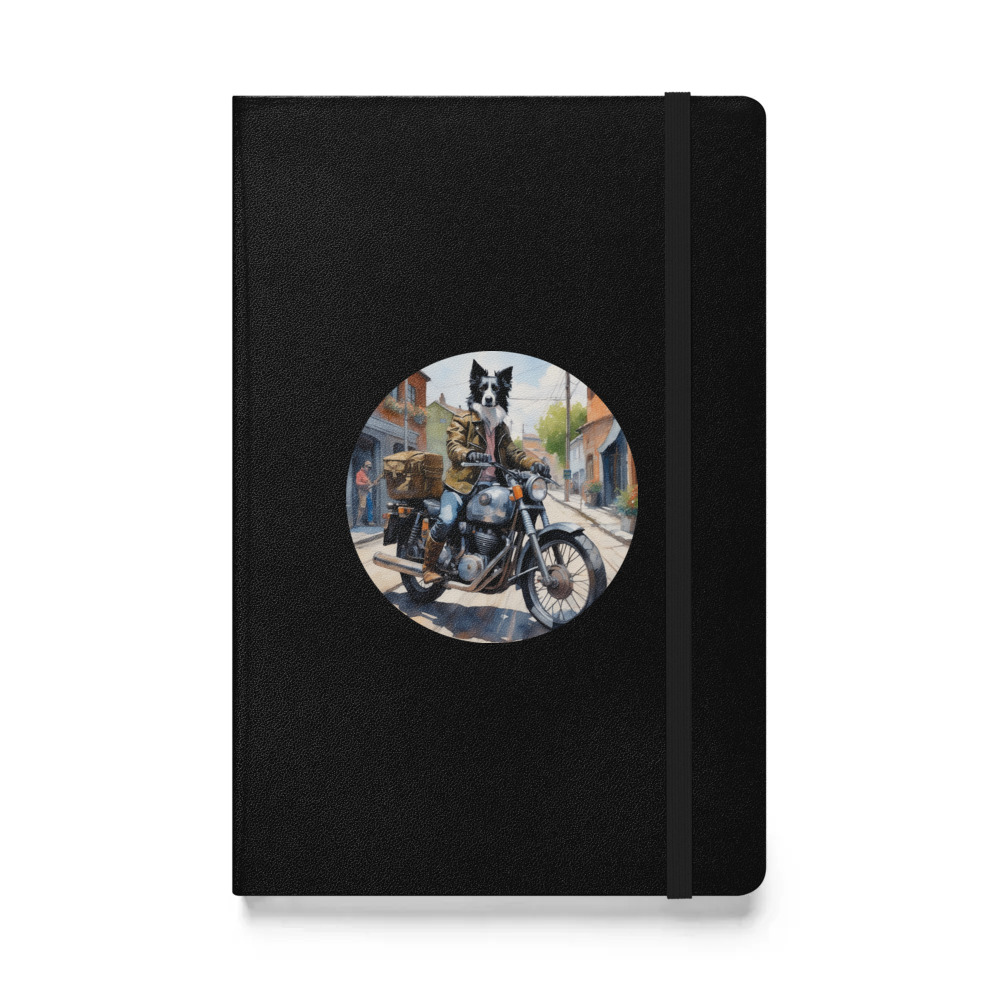 PugMug Custom Border Collie Hardcover Bound Notebook