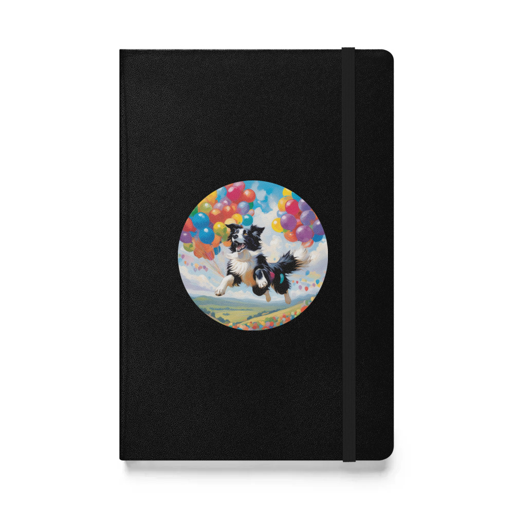 PugMug Custom Border Collie Hardcover Bound Notebook
