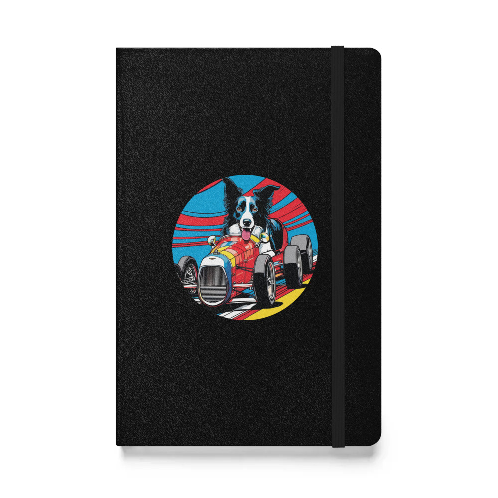 PugMug Custom Border Collie Hardcover Bound Notebook