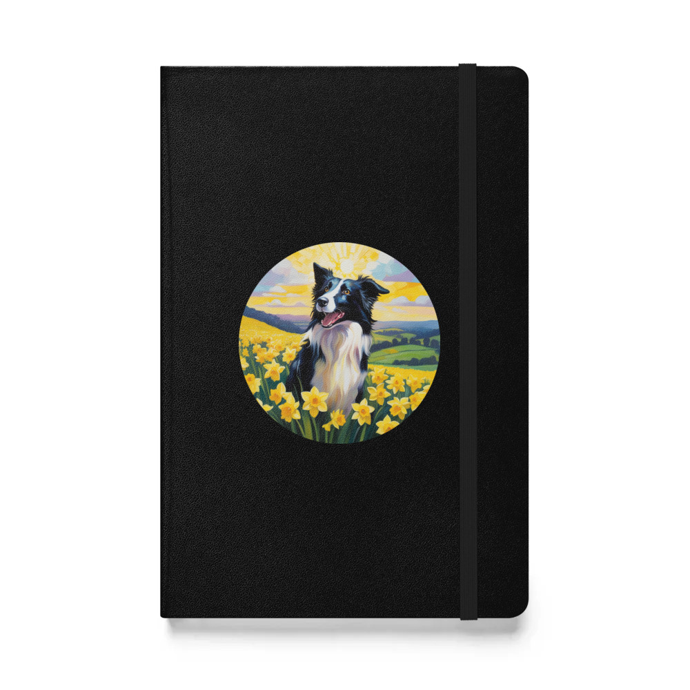 PugMug Custom Border Collie Hardcover Bound Notebook