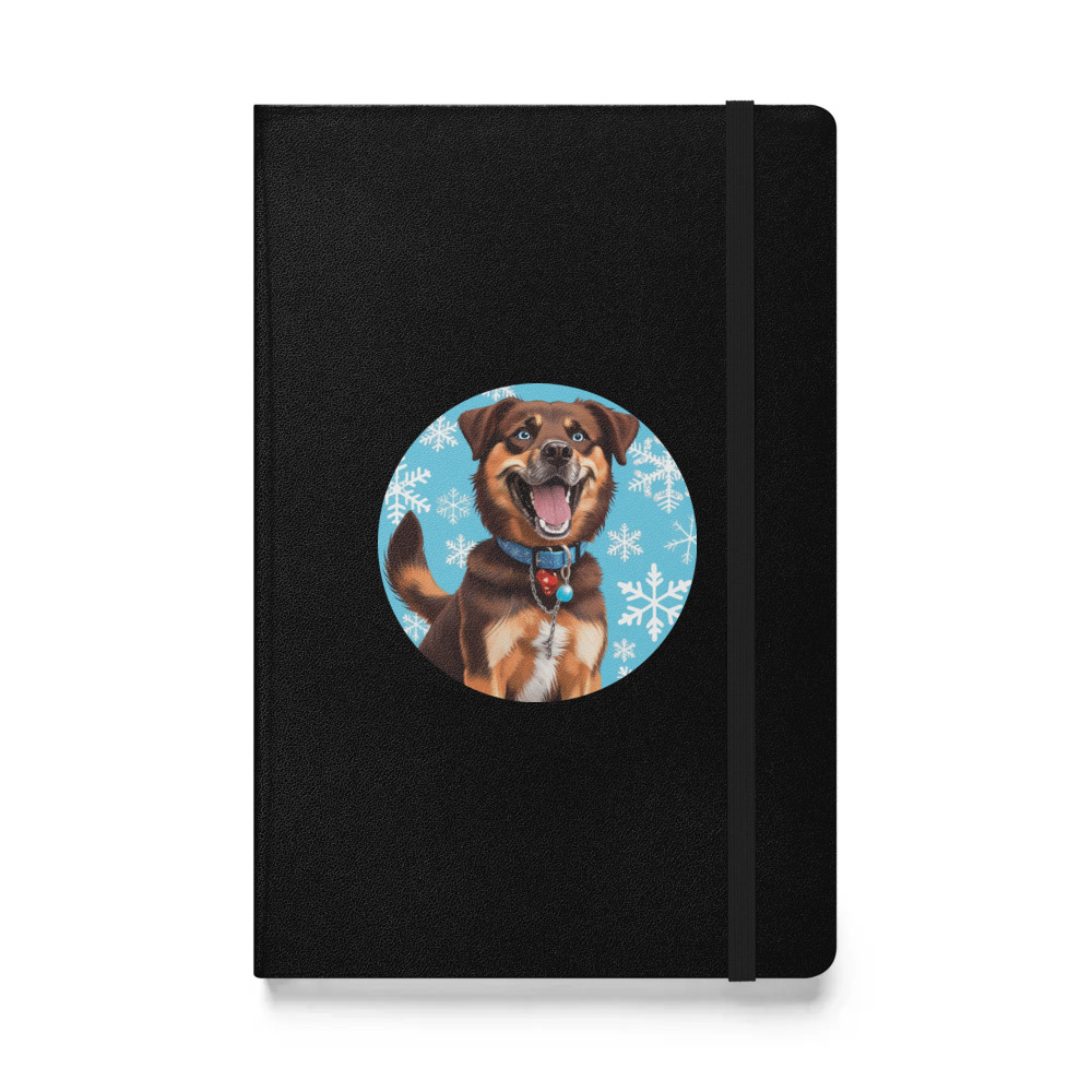 PugMug Custom Blue Hardcover Bound Notebook