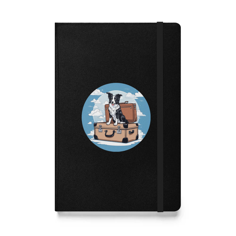 PugMug Custom Border Collie Hardcover Bound Notebook