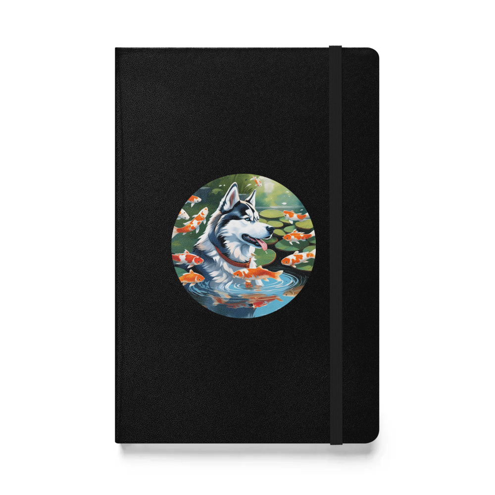 PugMug Custom Siberian Husky Hardcover Bound Notebook
