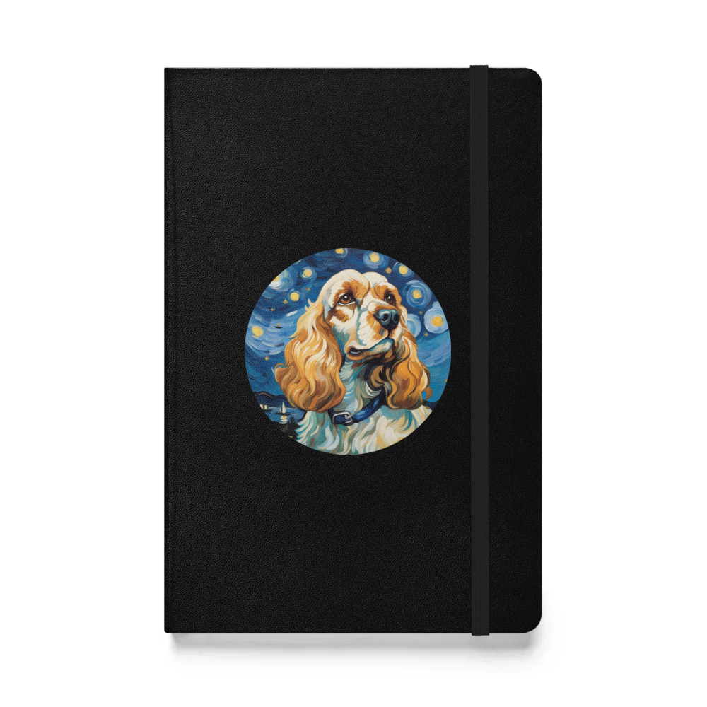 PugMug Custom Cocker Spaniel Hardcover Bound Notebook
