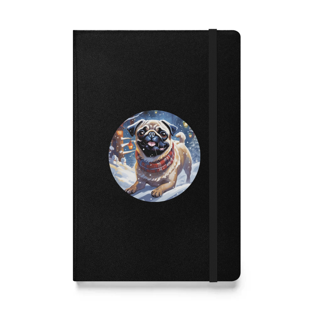 PugMug Custom Pug Hardcover Bound Notebook