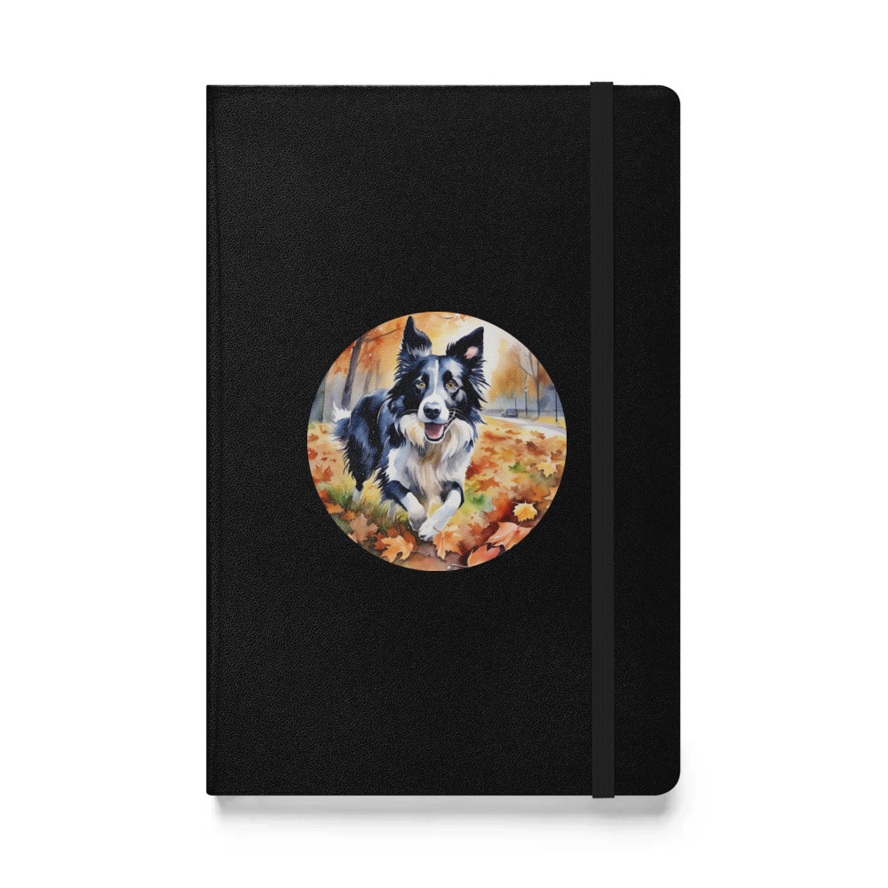 PugMug Custom Border Collie Hardcover Bound Notebook