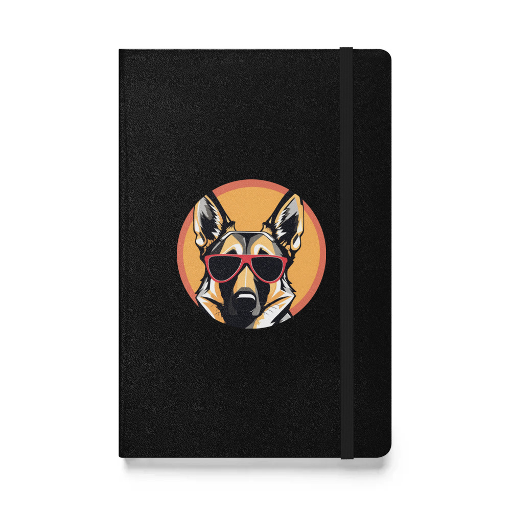 PugMug Custom German Shepherd Dog Hardcover Bound Notebook