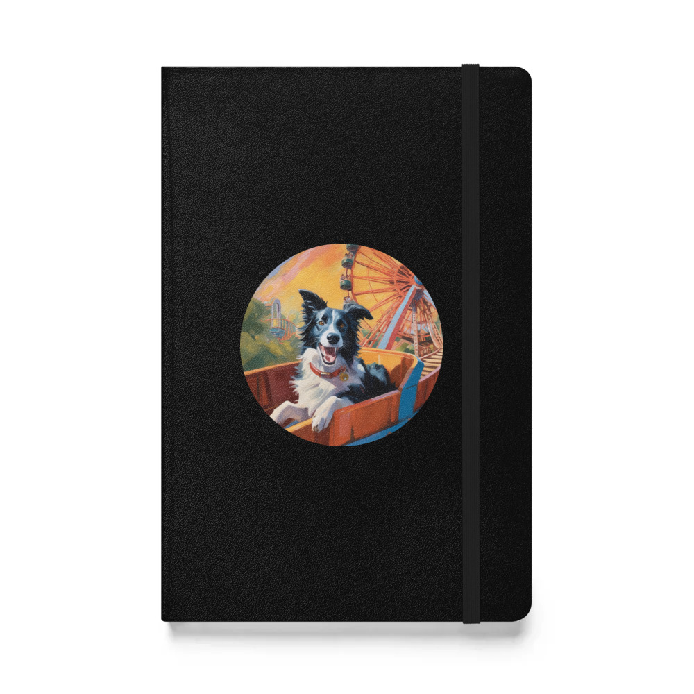 PugMug Custom Border Collie Hardcover Bound Notebook