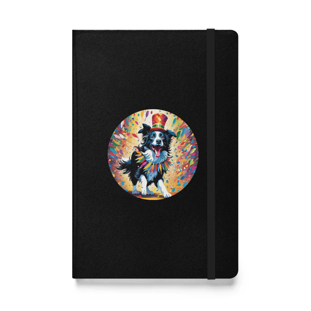 PugMug Custom Border Collie Hardcover Bound Notebook