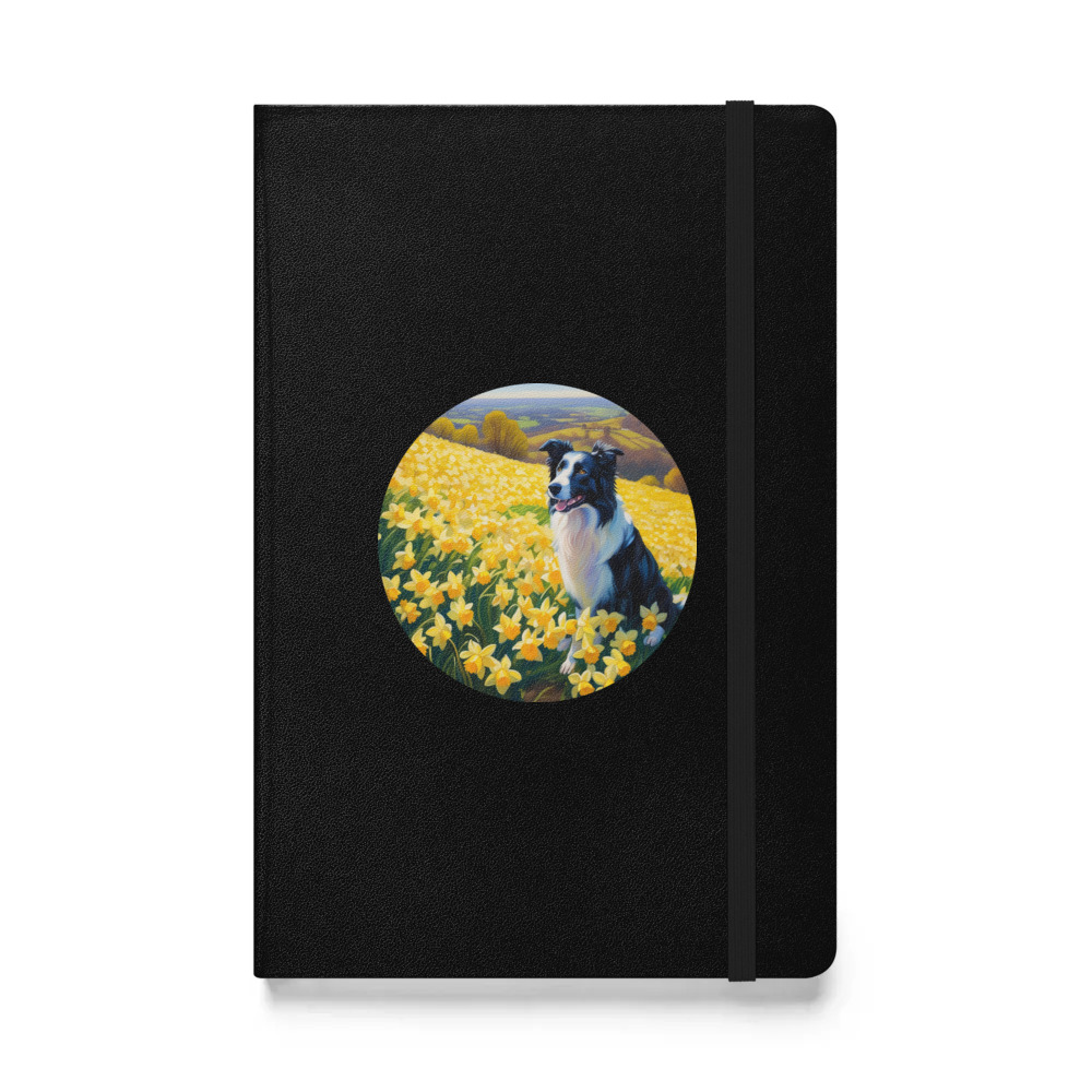 PugMug Custom Border Collie Hardcover Bound Notebook