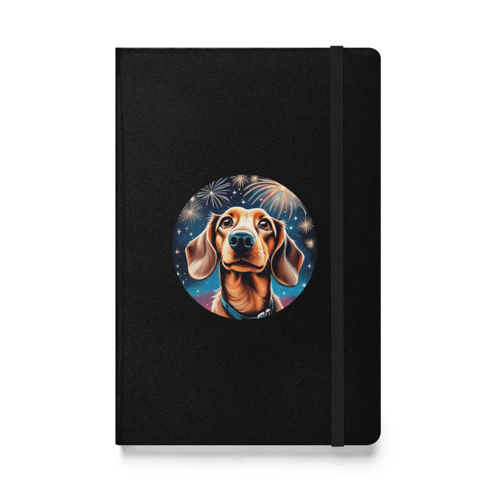 PugMug Custom Tan Dachshund Hardcover Bound Notebook