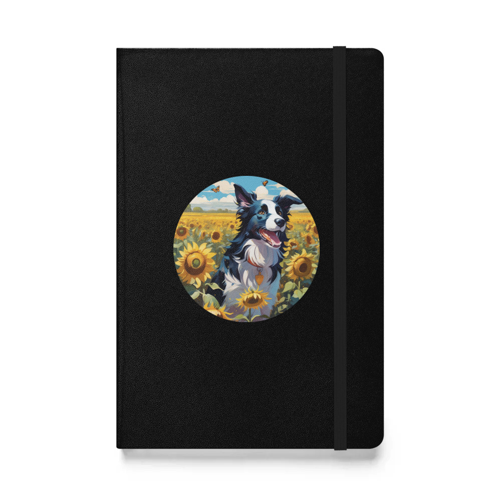 PugMug Custom Border Collie Hardcover Bound Notebook