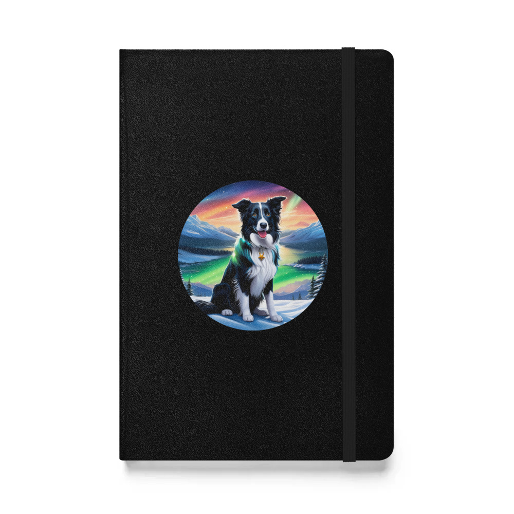 PugMug Custom Border Collie Hardcover Bound Notebook