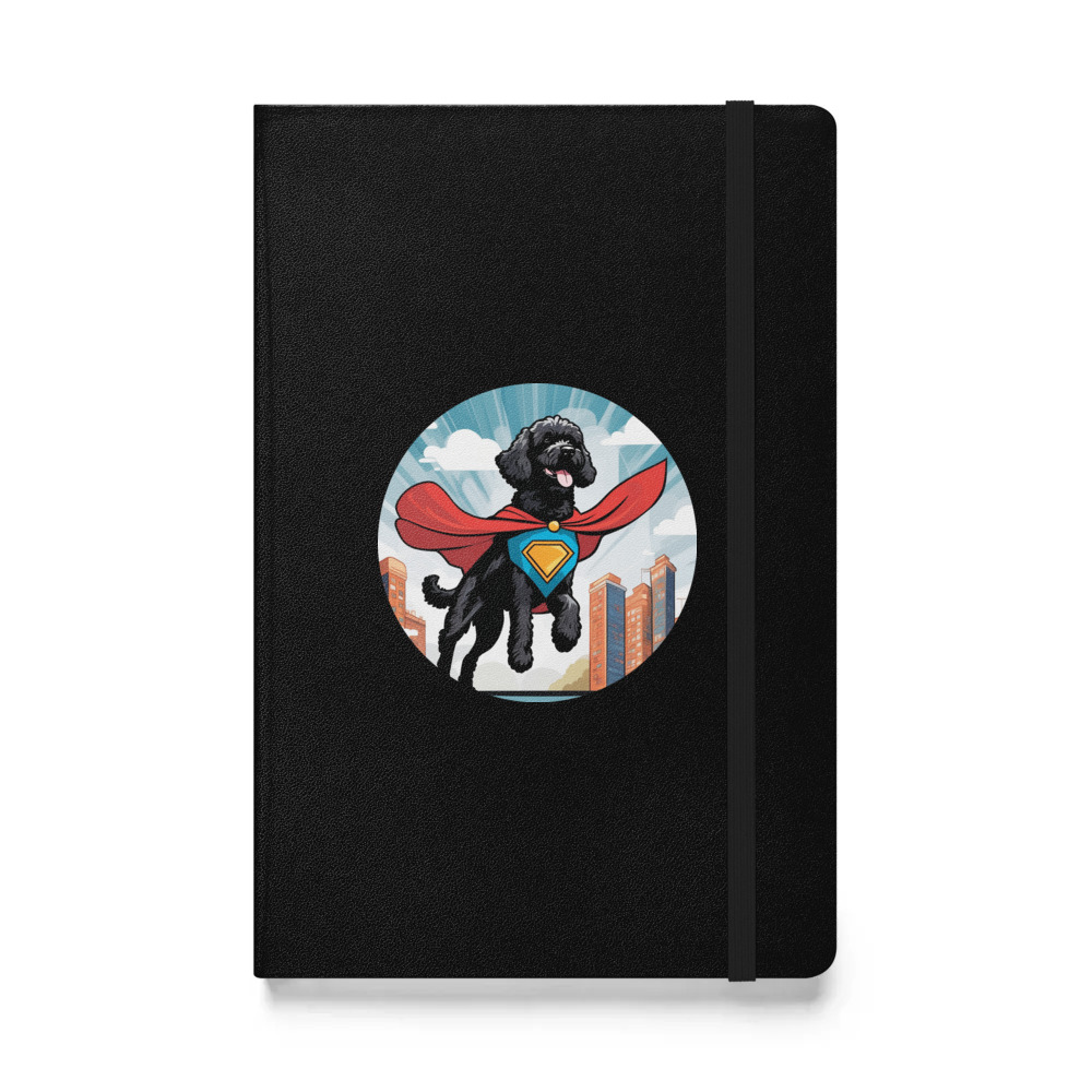 PugMug Custom Portuguese Water Dog Hardcover Bound Notebook
