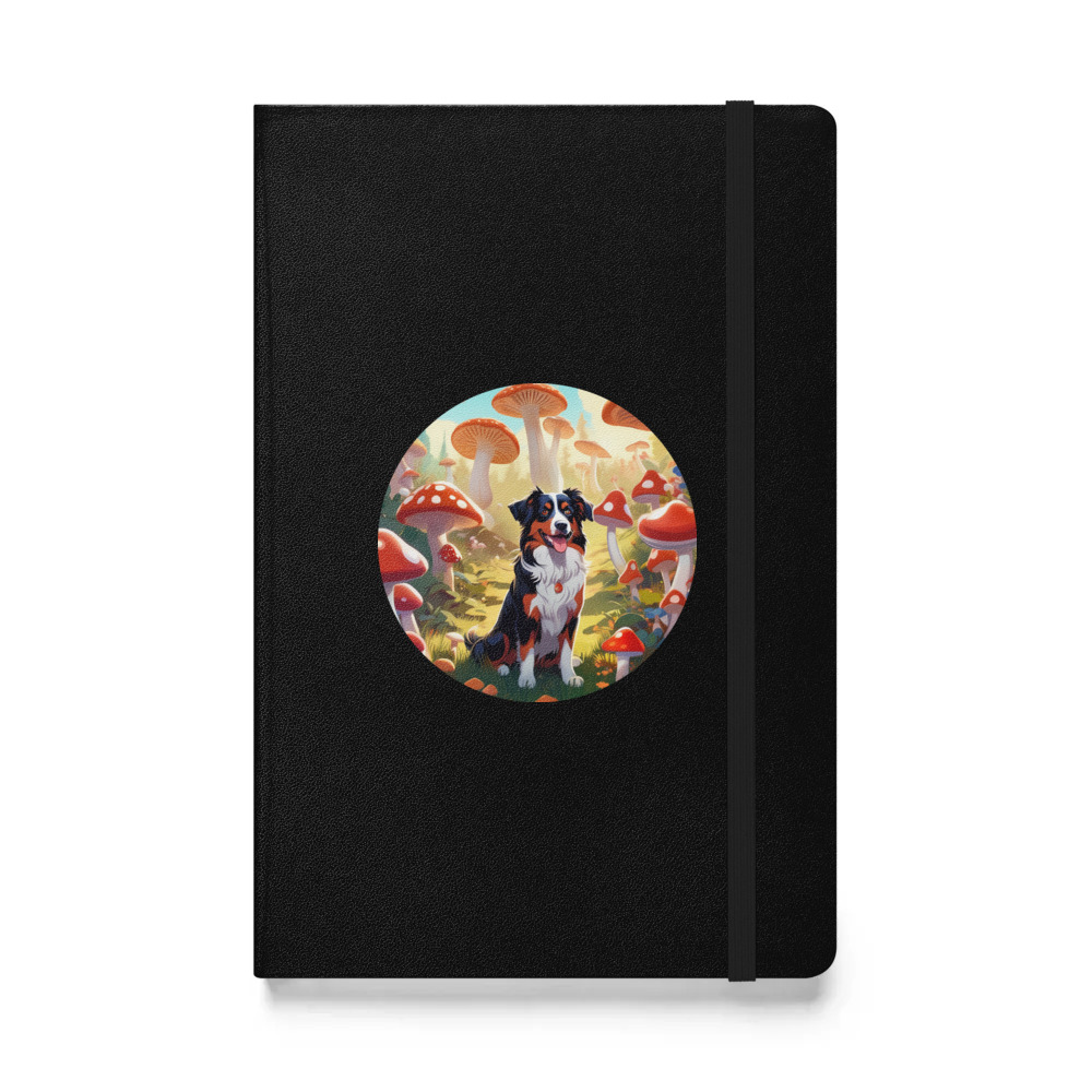 PugMug Custom Australian Shepherd Dog Hardcover Bound Notebook