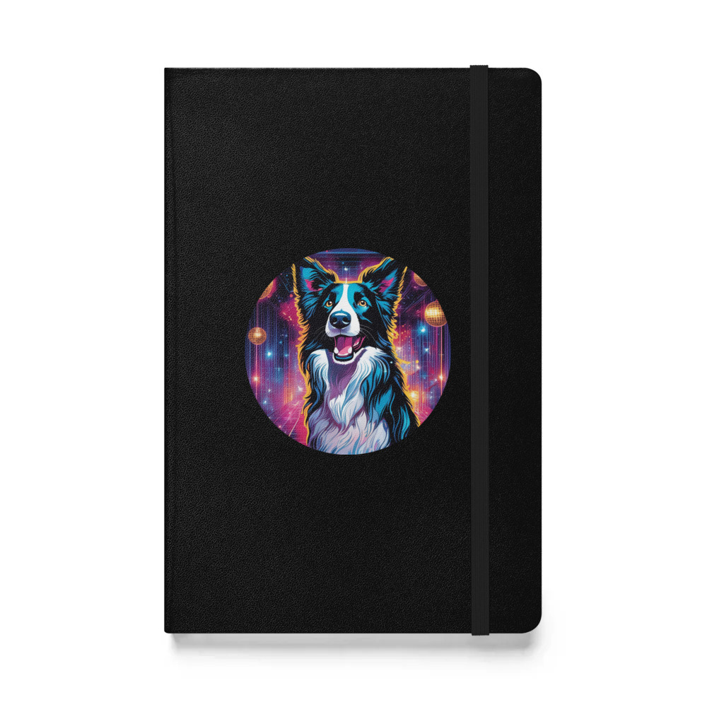 PugMug Custom Border Collie Hardcover Bound Notebook