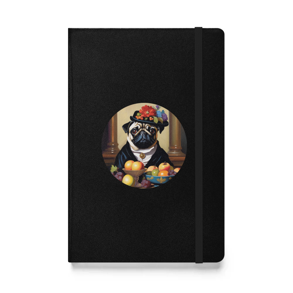 PugMug Custom Pug Hardcover Bound Notebook