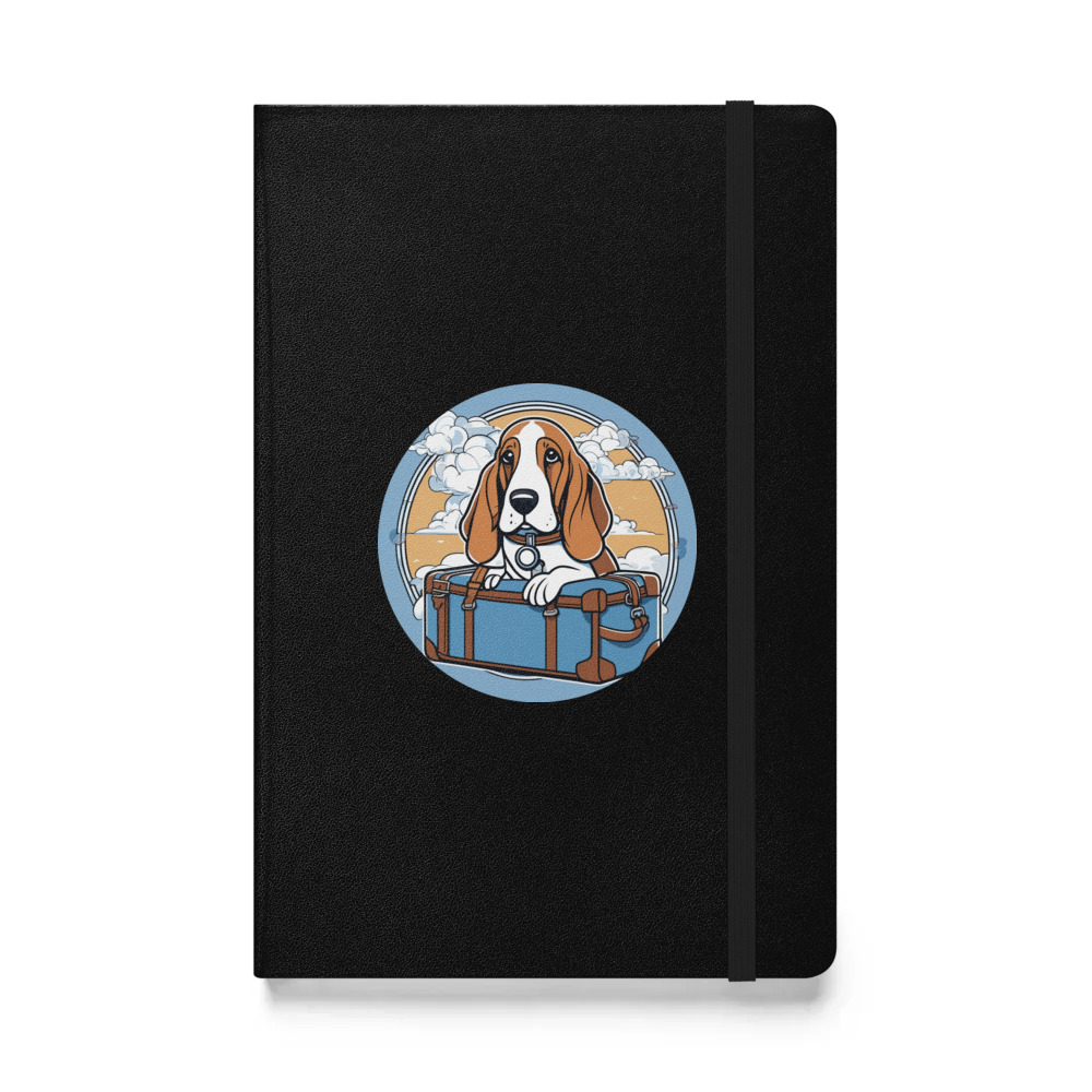 PugMug Custom Basset Hound Hardcover Bound Notebook