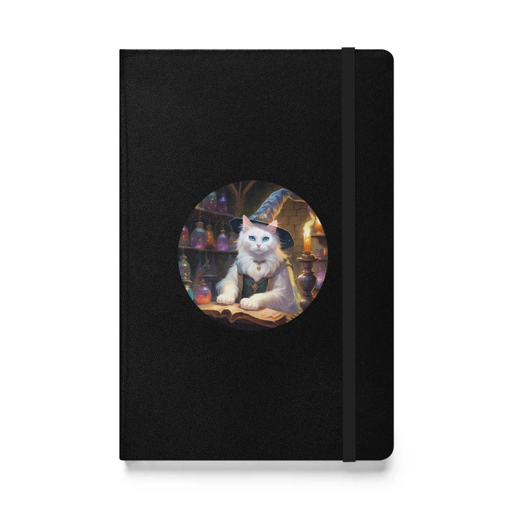 PugMug Custom White Ragdoll Cat Hardcover Bound Notebook