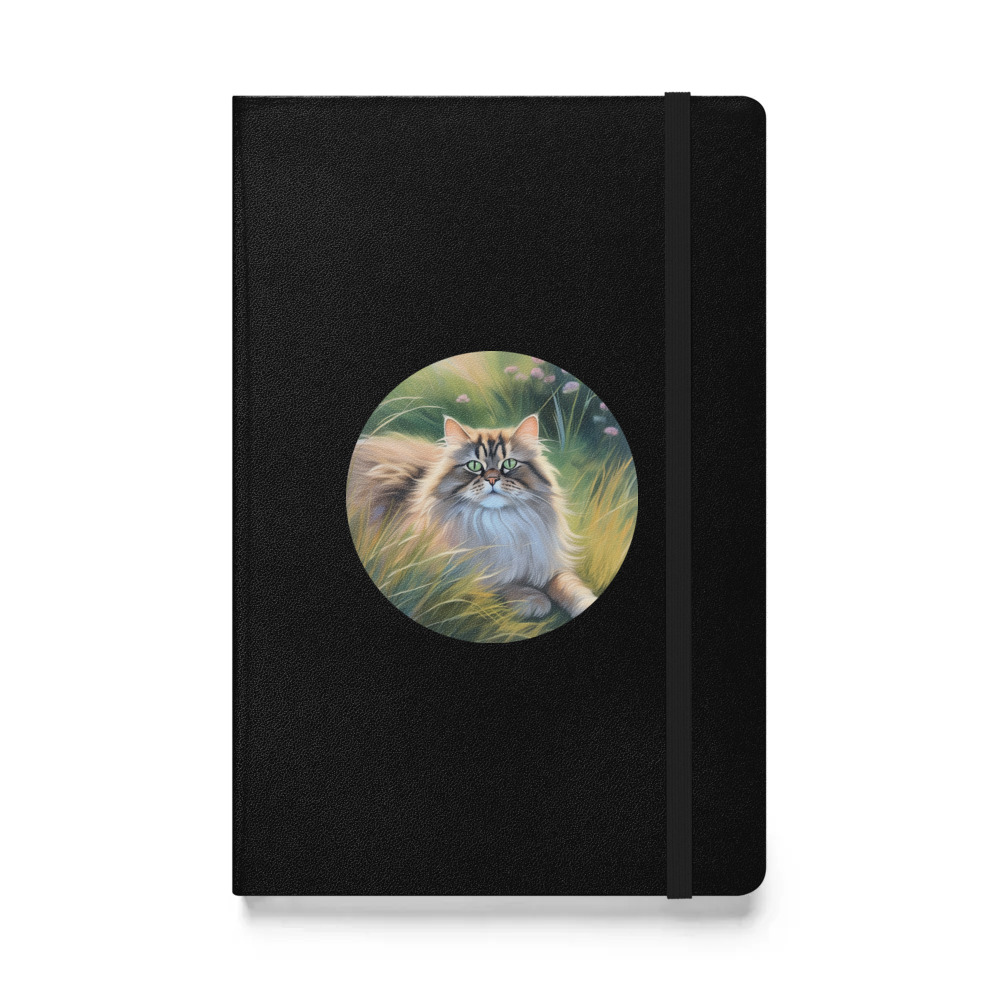 PugMug Custom Tabby Persian Cat Hardcover Bound Notebook