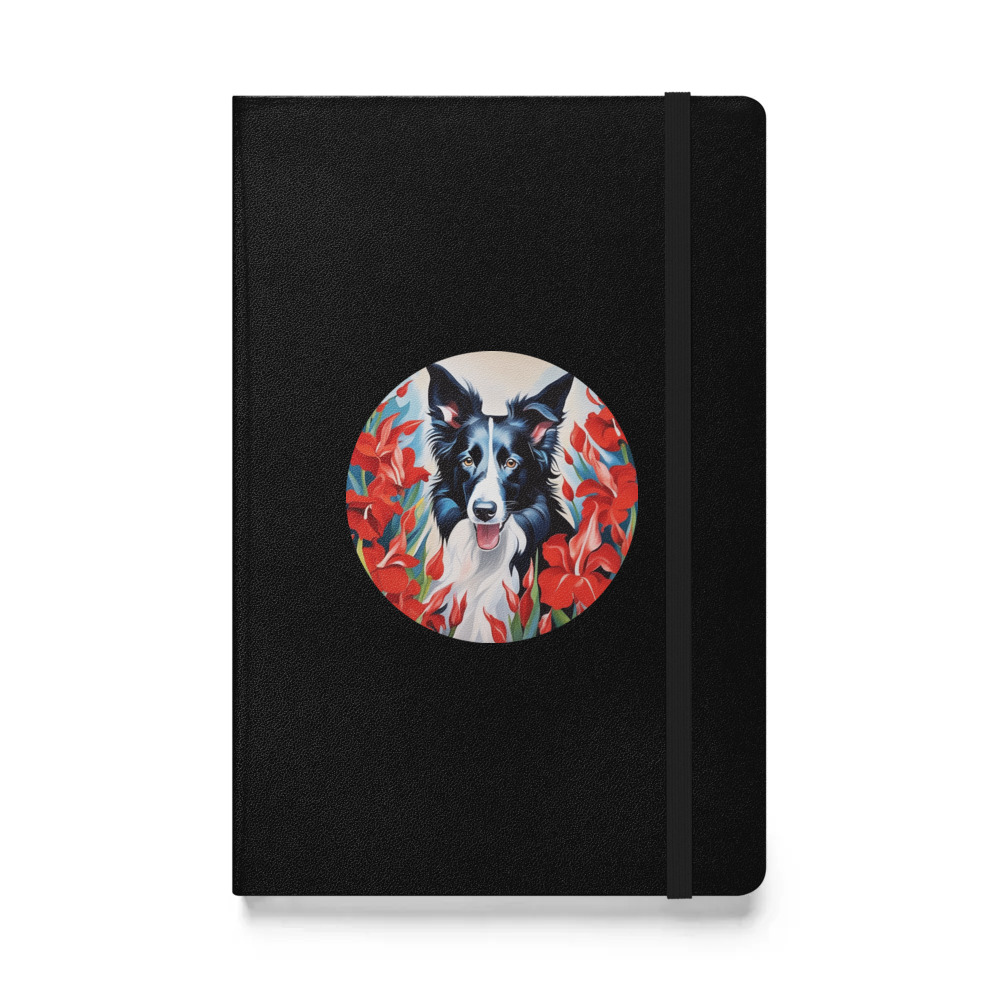 PugMug Custom Border Collie Hardcover Bound Notebook