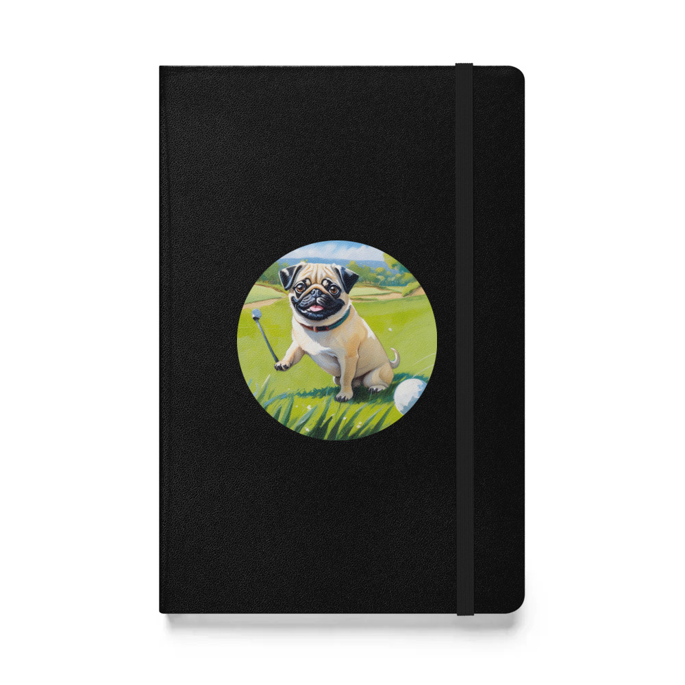PugMug Custom Pug Hardcover Bound Notebook