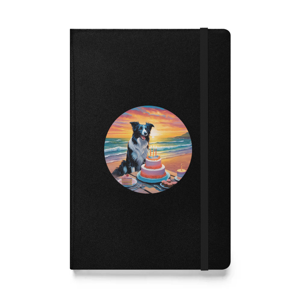 PugMug Custom Border Collie Hardcover Bound Notebook