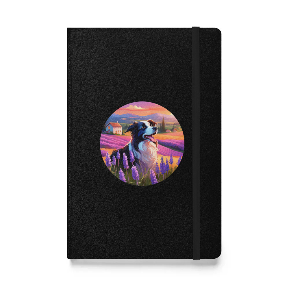 PugMug Custom Border Collie Hardcover Bound Notebook