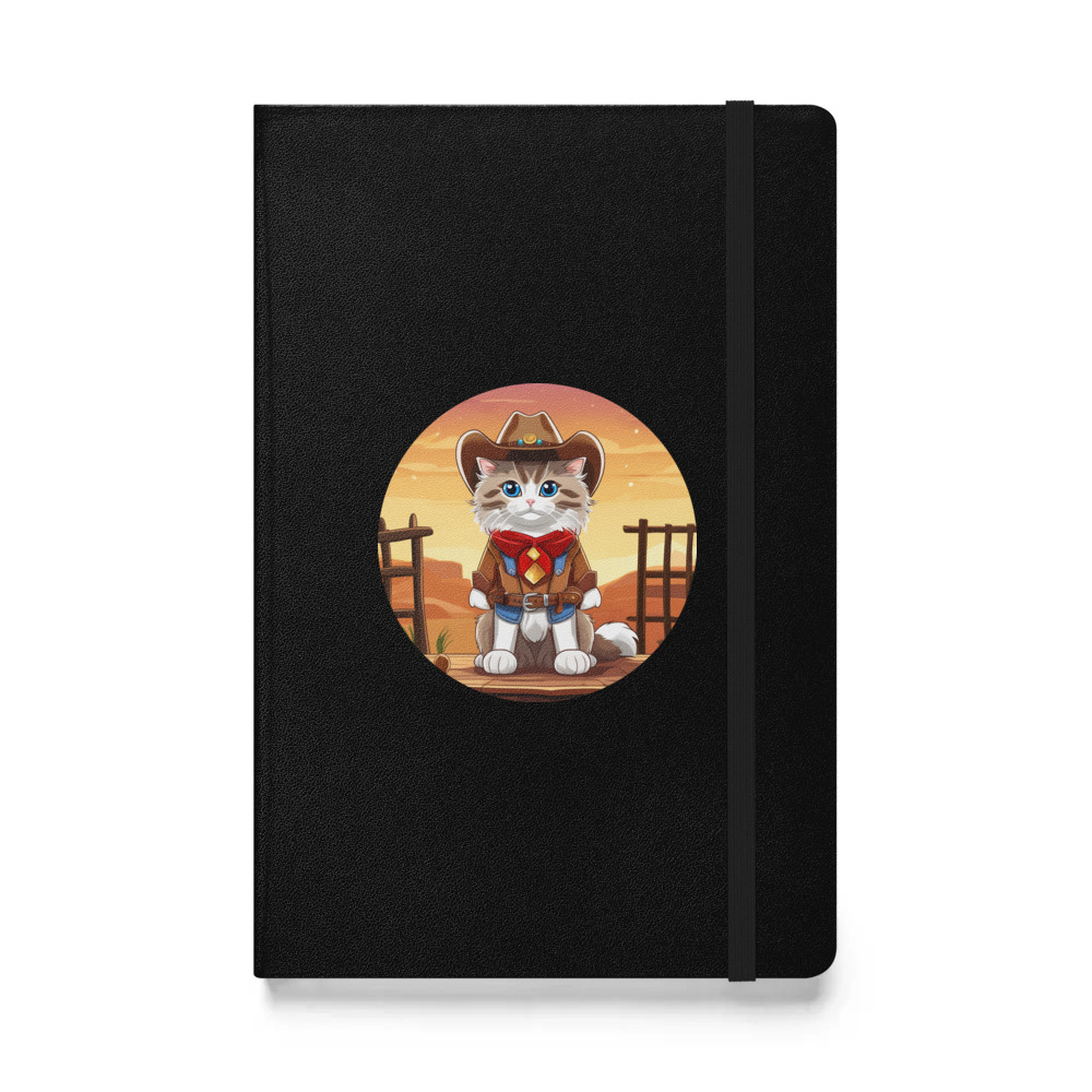 PugMug Custom Tabby Ragdoll Cat Hardcover Bound Notebook