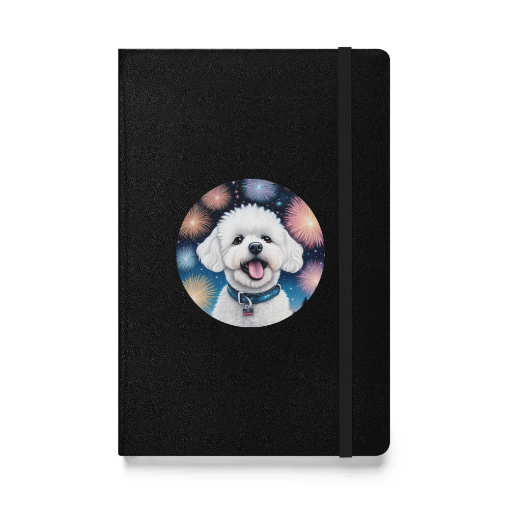 PugMug Custom Bichons Frise Hardcover Bound Notebook