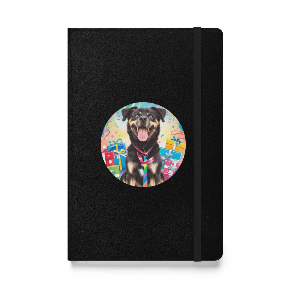 PugMug Custom Blue Hardcover Bound Notebook