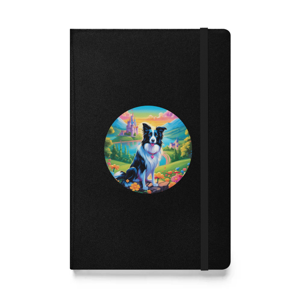 PugMug Custom Border Collie Hardcover Bound Notebook