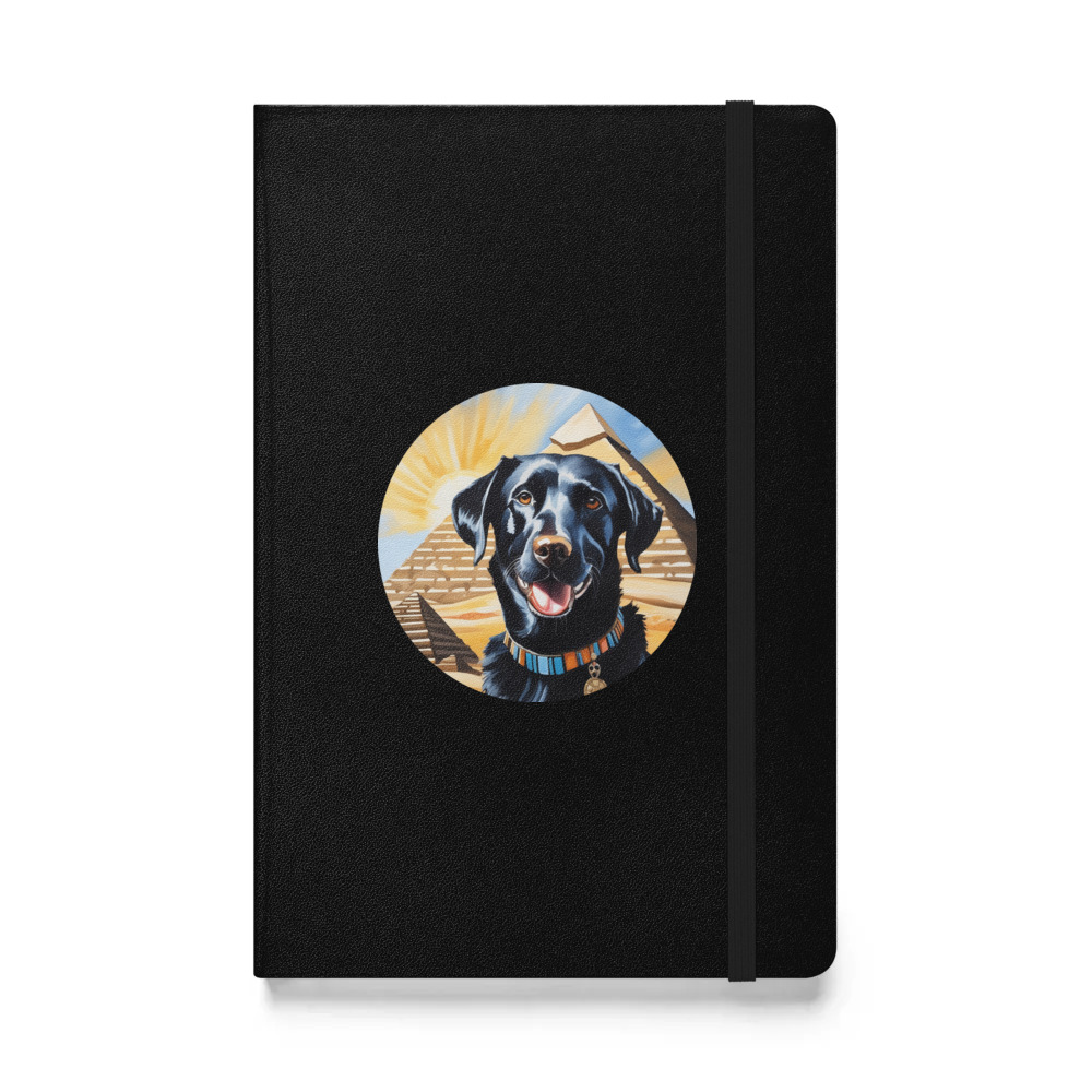 PugMug Custom Black Labrador Retriever Hardcover Bound Notebook