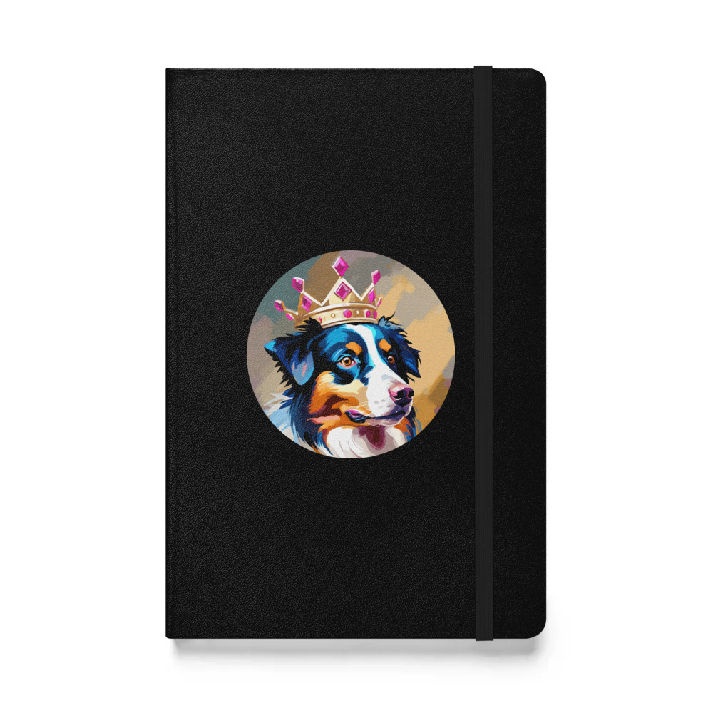 PugMug Custom Australian Shepherd Dog Hardcover Bound Notebook