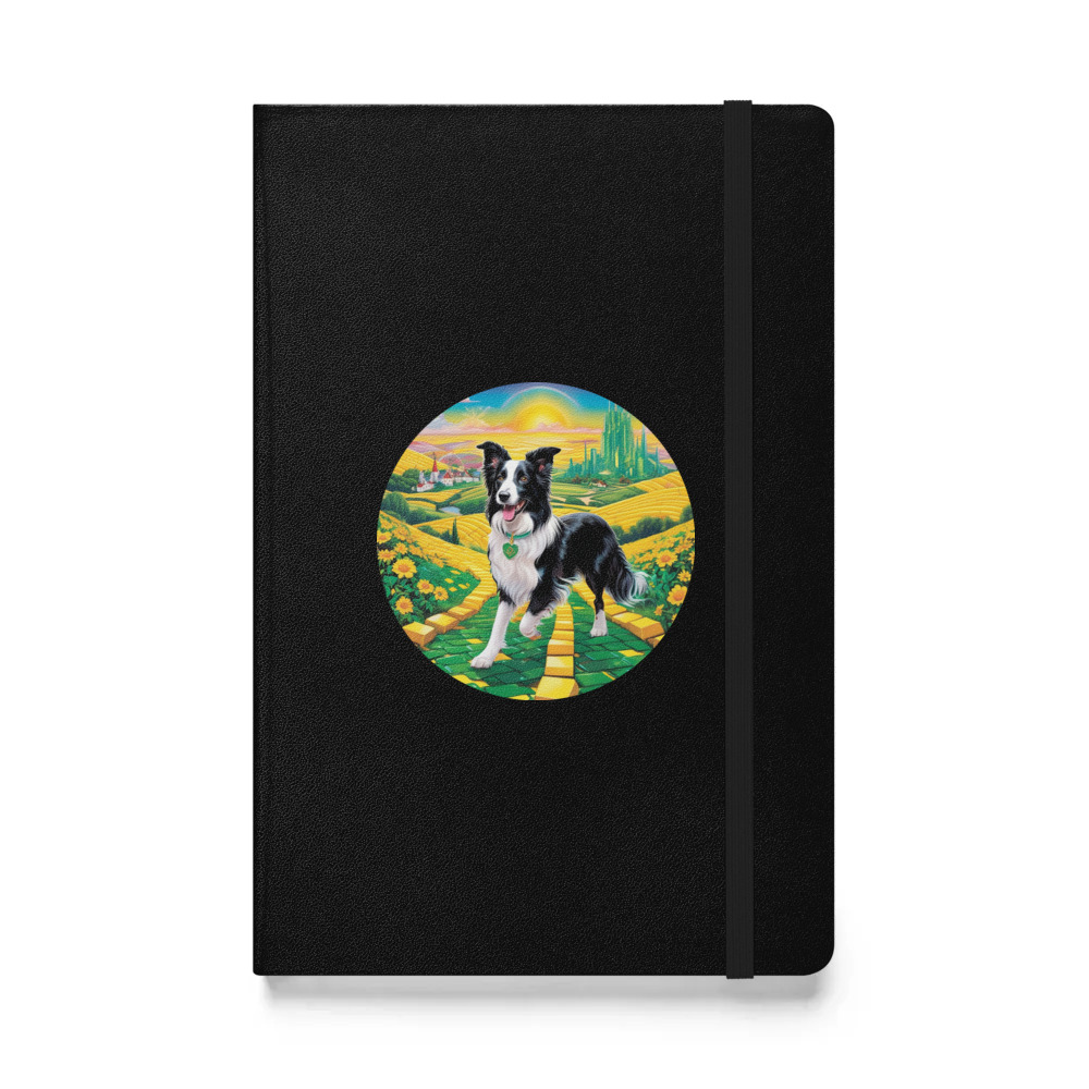 PugMug Custom Border Collie Hardcover Bound Notebook