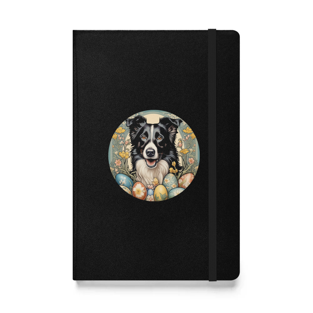 PugMug Custom Border Collie Hardcover Bound Notebook