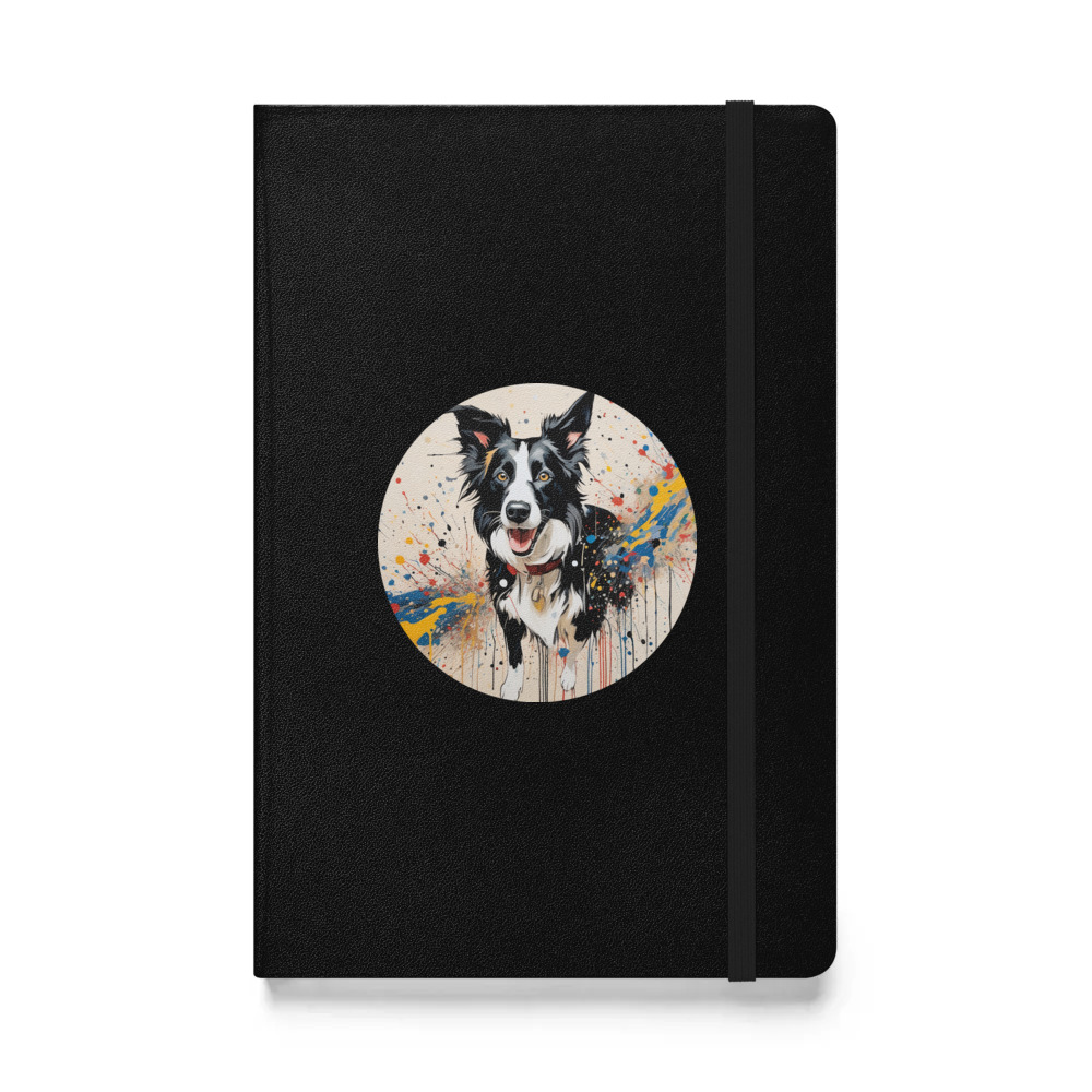 PugMug Custom Border Collie Hardcover Bound Notebook