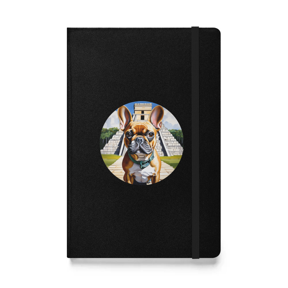 PugMug Custom Tan French Bulldog Hardcover Bound Notebook