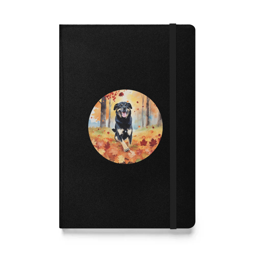 PugMug Custom Blue Hardcover Bound Notebook