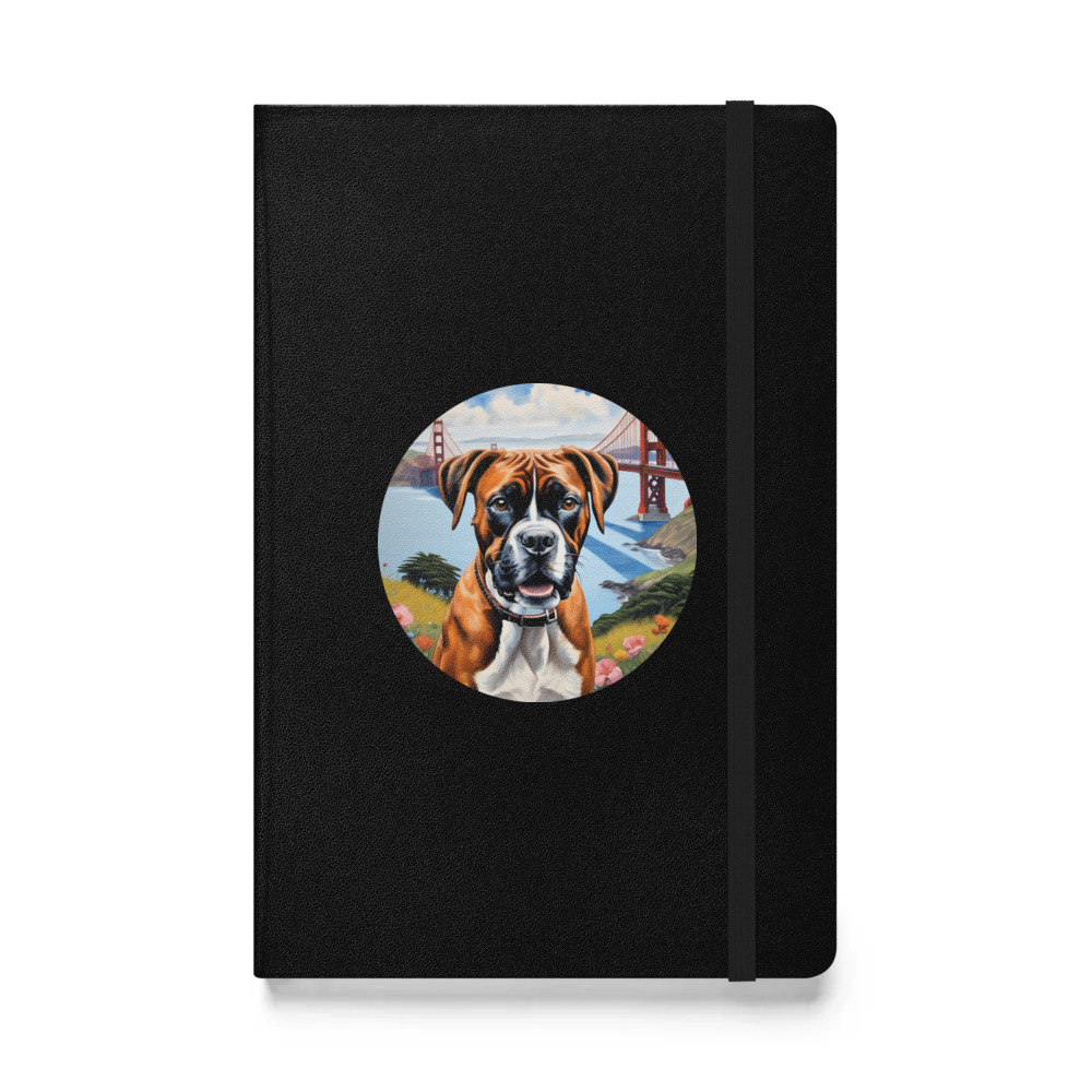 PugMug Custom Boxer Dog Hardcover Bound Notebook