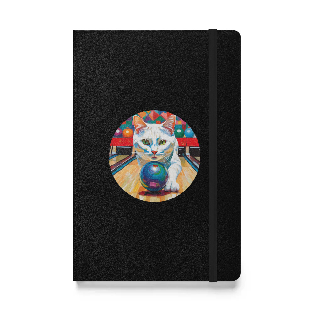 PugMug Custom White Companion Cat Hardcover Bound Notebook
