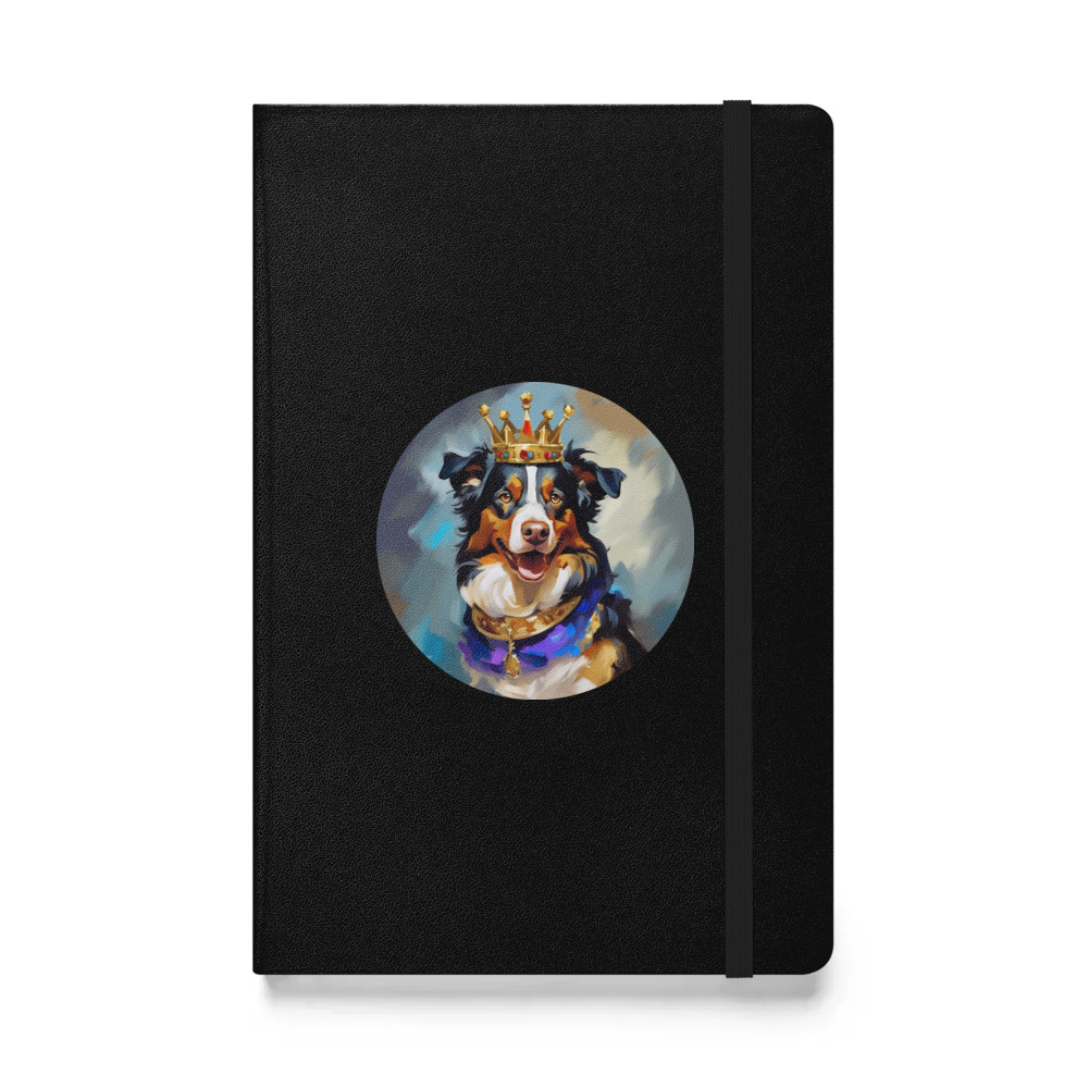 PugMug Custom Miniature American Shepherd Hardcover Bound Notebook