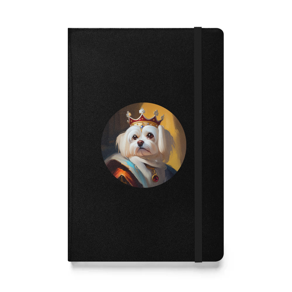 PugMug Custom Maltese Dog Hardcover Bound Notebook