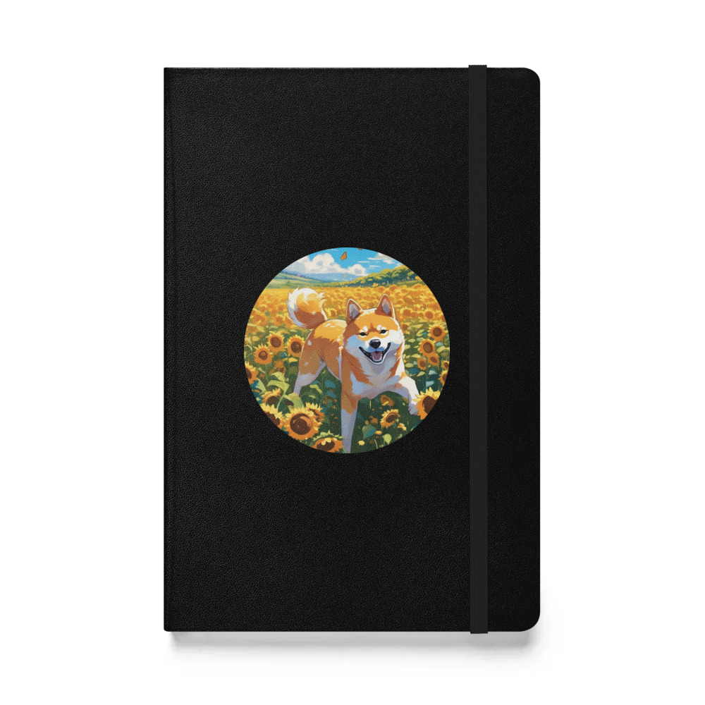 PugMug Custom Shiba Inu Hardcover Bound Notebook