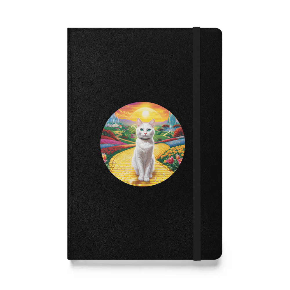 PugMug Custom White Companion Cat Hardcover Bound Notebook