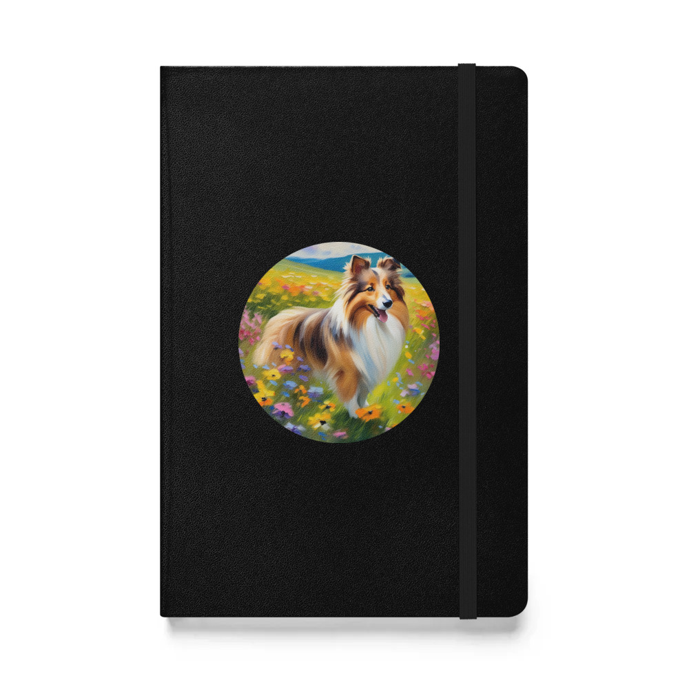 PugMug Custom Shetland Sheepdog Hardcover Bound Notebook