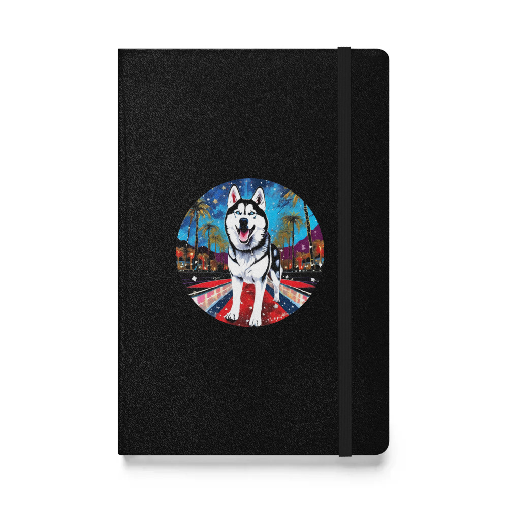 PugMug Custom Siberian Husky Hardcover Bound Notebook
